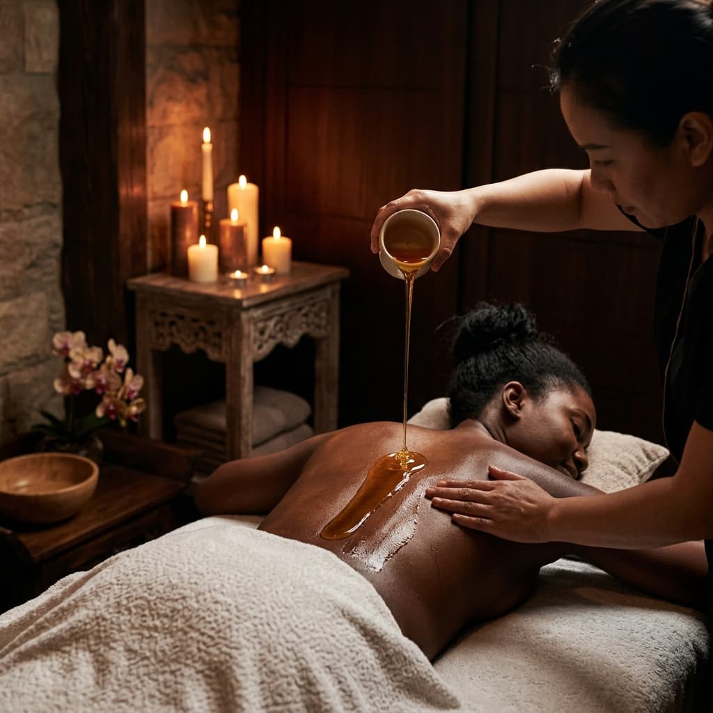 Hot Candle Wax Oil Massage